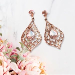 Rose gold earrings